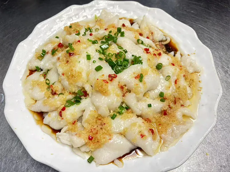 Silky steamed fish fillet with garlic & chili at Hunan Bistro (Dallas), a Chinese Restaurant in Plano